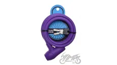 SPIRAL CABLE LOCK 10 X 1500 PURPLE