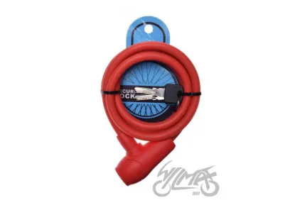 SPIRAL CABLE LOCK 10 X 1500 RED