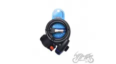SPIRAL CABLE LOCK 8 X 1500 BLACK