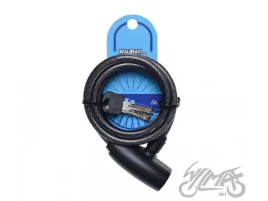 SPIRAL CABLE LOCK 8 X 1500 BLACK