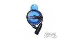 SPIRAL CABLE LOCK 8 X 650 BLACK