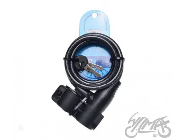 SPIRAL CABLE LOCK 8 X 1500 BLACK