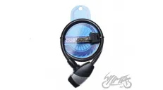 SPIRAL CABLE LOCK 10 X 650 BLACK