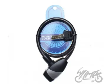 SPIRAL CABLE LOCK 10 X 650 BLACK