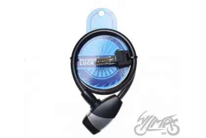 SPIRAL CABLE LOCK 10 X 650 BLACK