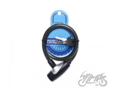 SPIRAL CABLE LOCK 12 X 650 BLACK