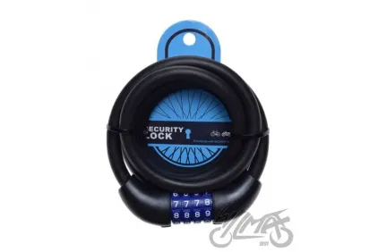 SPIRAL CABLE LOCK 12X1500 BLACK
