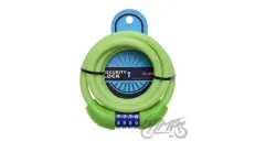 SPIRAL CABLE LOCK 12X1500 GREEN