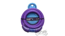 SPIRAL CABLE LOCK 12X1500 PURPLE