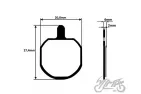 PAD SET, BRAKE SEMI-METALLIC