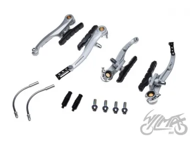 STABDŽIŲ KOMPLEKTAS V-BRAKE PROMAX SIDABRINIS