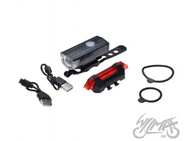 LAMP SET, FRONT & REAR LED BICYCLE