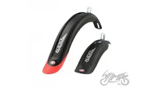 MUDGUARD SET FOR 16-18, BLACK/RED