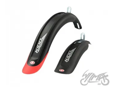 MUDGUARD SET FOR 16-18, BLACK/RED