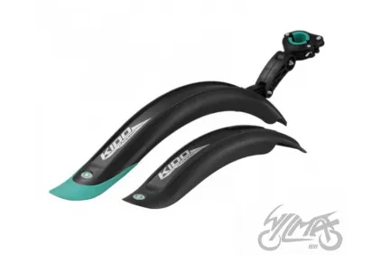 MUDGUARD SET FOR 16-18, BLACK/BLUE MARINE