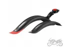 MUDGUARD SET FOR 16-18, BLACK/RED