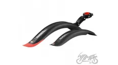 MUDGUARD SET FOR 16-18, BLACK/RED