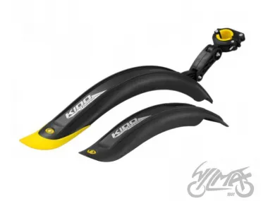 MUDGUARD SET FOR 16-18, BLACK/YELLOW