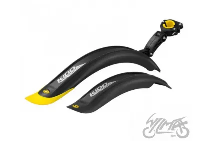 MUDGUARD SET FOR 16-18, BLACK/YELLOW