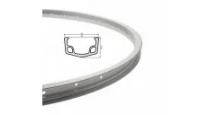 RIM, 28 WHEEL 36 SPOKES ALU SILVER