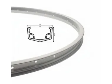RIM, 28 WHEEL 36 SPOKES ALU SILVER