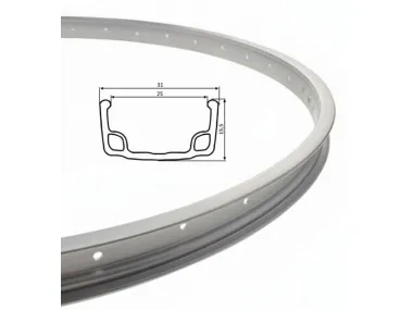 RIM, 26 WHEEL 36 SPOKES ALU SILVER