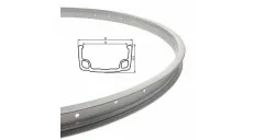 RIM, 28 WHEEL 36 SPOKES ALU SILVER