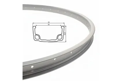 RIM, 28 WHEEL 36 SPOKES ALU SILVER RIM, 28 WHEEL 36 SPOKES ALU SILVER