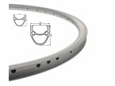 RIM, 26 WHEEL 36 SPOKES ALU SILVER