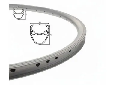 RIM, 28 WHEEL 36 SPOKES ALU SILVER