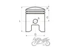 56,25/16/30 PISTON SET, YAMAHA 125CC WINDOWS