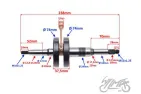 CRANKSHAFT ASSY FOR SUZUKI KATANA AC APRILIA HABANA