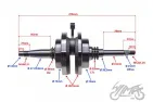 ALKŪNINIS VELENAS HONDA SH 125 150 01-11