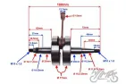 CRANKSHAFT ASSY FOR DERBI SENDA 50 D50B0