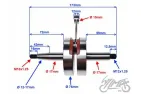 CRANKSHAFT ASSY FOR MINRELLI AM6 RANCING MADE IN TAIWAN