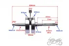 CRANKSHAFT ASSY FOR APRILIA SCARABEO 50 2V E2 2002-2006