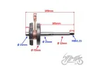 CRANKSHAFT ASSY FOR PIAGGIO MOPED CIAO BRAVO SI 50CC