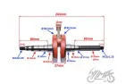 CRANKSHAFT ASSY FOR MBK BOOSTER 100