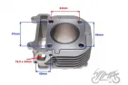 CILINDRAS STŪMOKLIS YAMAHA Cygnus 125ccm 51.50 mm