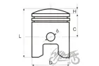 PISTON AND RING SETFOR CYLINDER HONDA SH 125