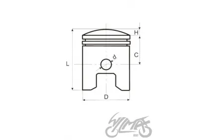 40,30/12/28 PISTON KIT APRILIA AM6 AM345-50 MINA 50 LC