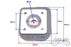 HEAD ASSY, CYLINDER SUZUKI ADDRESS TGB 50ccm