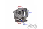 HEAD ASSY, CYLINDER FOR 80 cc W/BIG VALVES 139QMB 4T