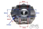 HEAD ASSY, CYLINDER 110 CCM 52 mm W/CAMSHAFT 4T