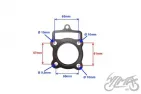 GASKET SET, CYLINDER 125 CCM LONCIN 4T
