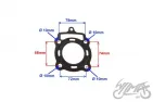 GASKET SET, CYLINDER 150 CCM LONCIN 4T LC