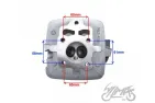 HEAD ASSY, CYLINDER CG 125 CCM LONCIN LIFAN 4T
