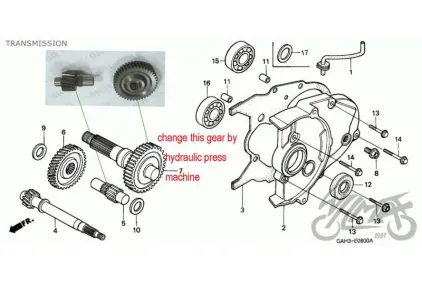 GEAR SET, FINAL DIO 50 TUNING