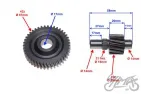 GEAR SET, FINAL DIO 50 TUNING