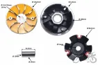 VARIATORIAUS KOMPLEKTAS 125 150 CCM 4T